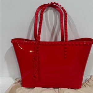 NWOT Carmen Sol Seba Mid Tote Jumbo Studs